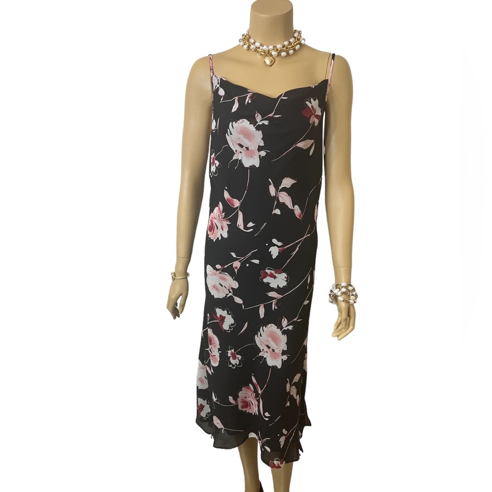 New York & Company black floral Dress